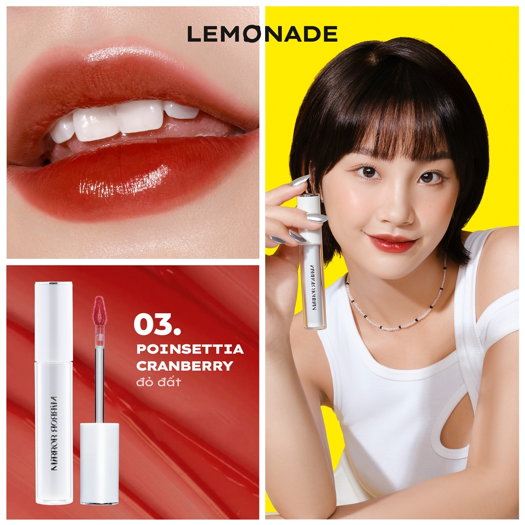 Son Tint Bóng Không Dính Bền Màu Lemonade Mirror Mirror Water Tint