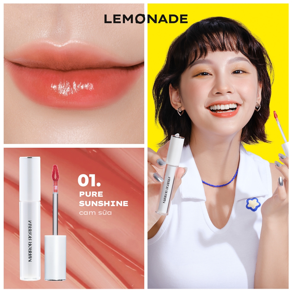 Son Tint Bóng Không Dính Bền Màu Lemonade Mirror Mirror Water Tint