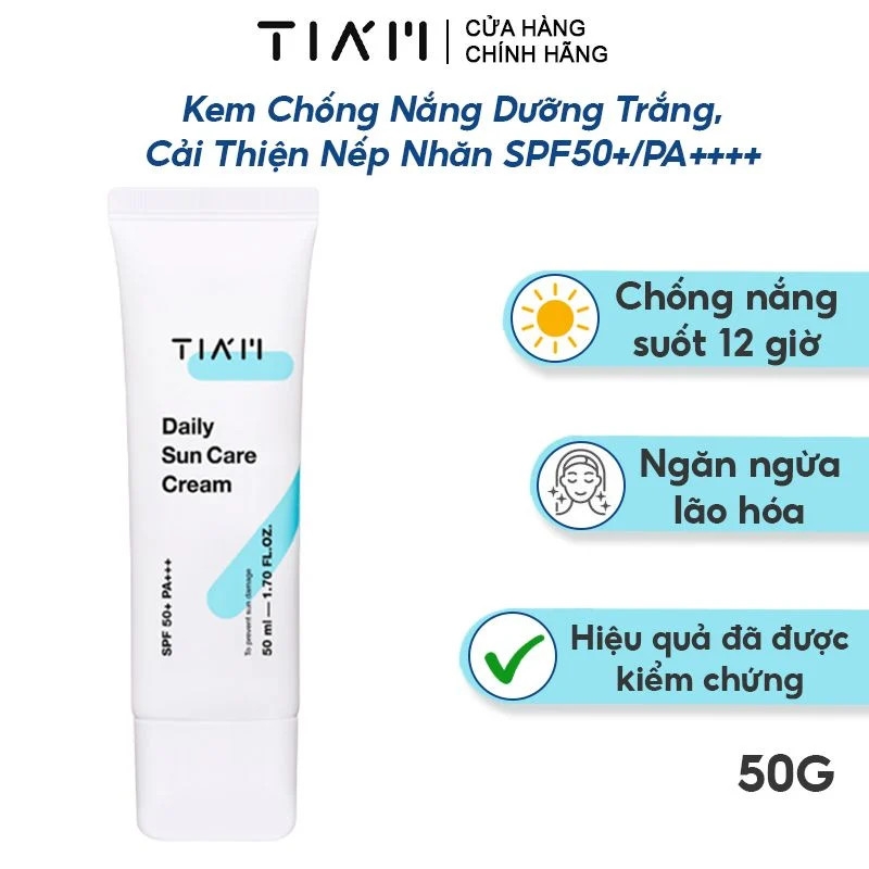 Kem Chống Nắng Mỏng Nhẹ Vô Hình, Cản Nắng Gấp 3 Tia'm Daily Sun Care Cream SPF50+ PA++++ 50ml