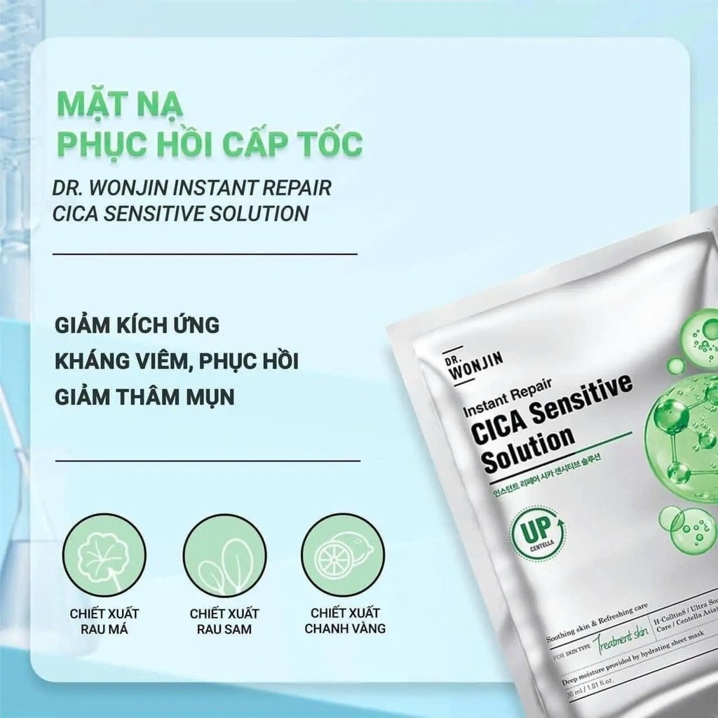 Mặt Nạ Wonjin Instant Repair Solution Sheet Mask 30ml