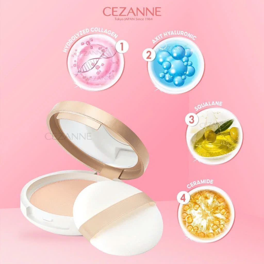 Phấn Phủ Cezanne UV Silk Cover Powder 10g