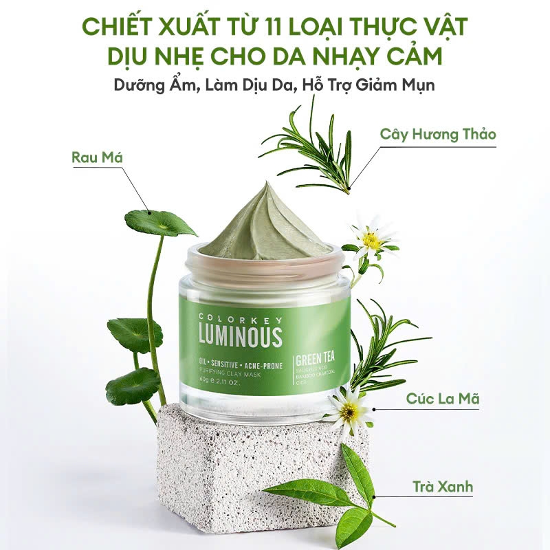 Mặt Nạ Bùn Khoáng Colorkey Luminous Clay Mask 60g