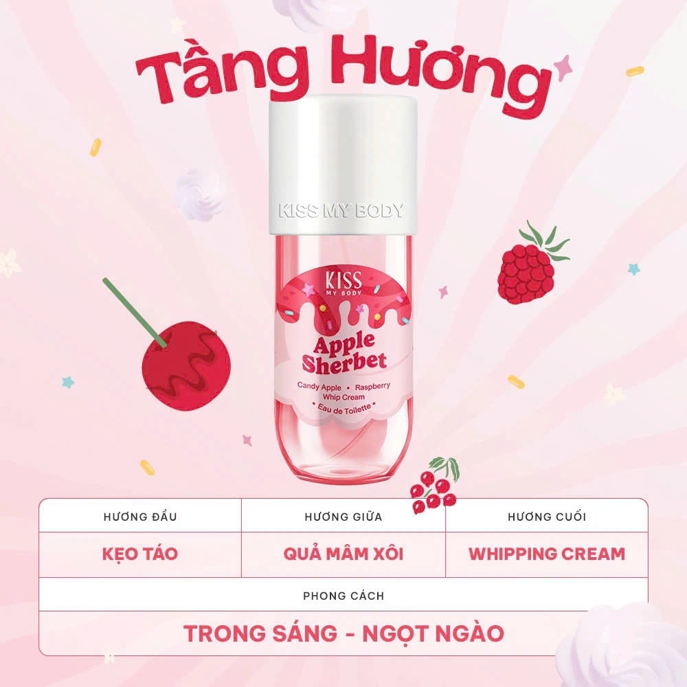 Xịt Thơm Kiss My Body Eau De Toilette 88ml