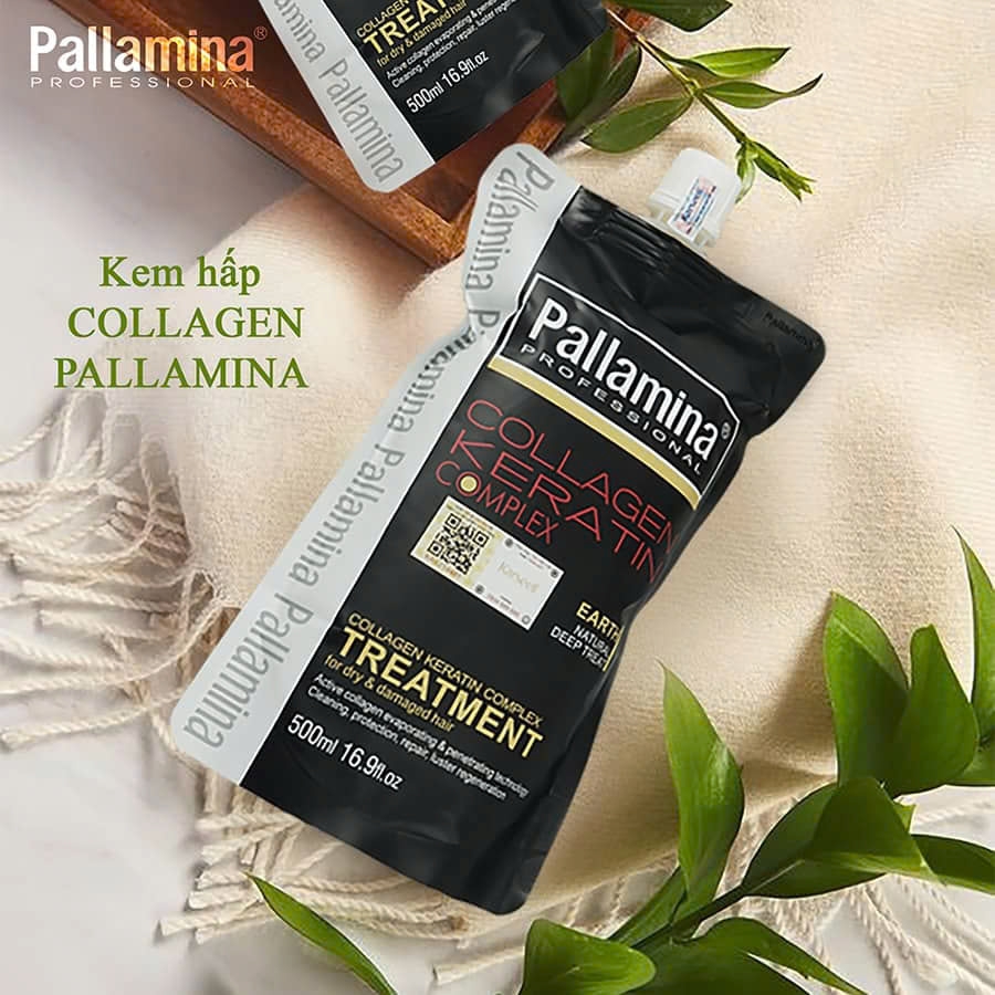 Kem Hấp Pallamina Collagen Keratin Complex Treatment 500ml