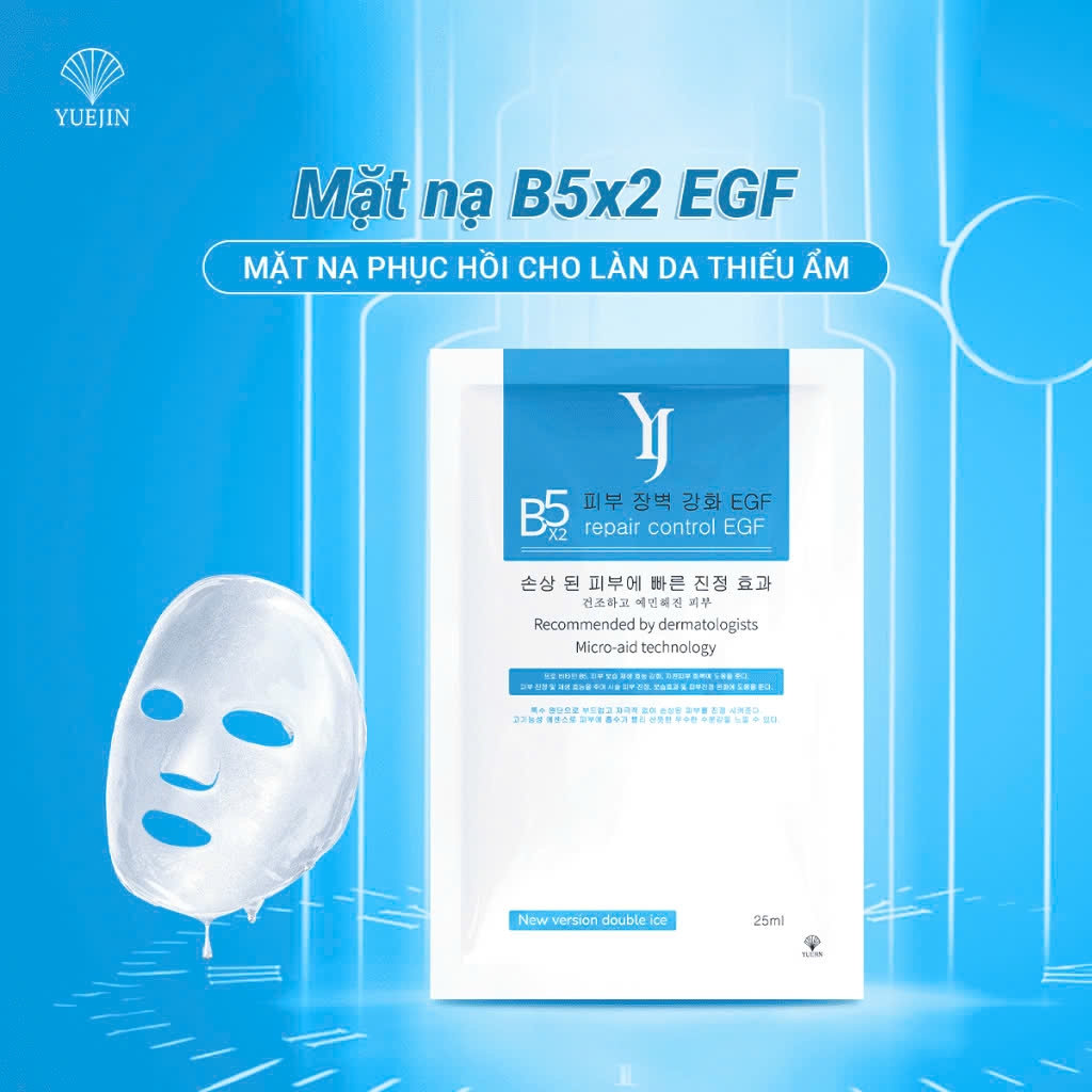 Mặt nạ dưỡng ẩm, phục hồi da Yuejin B5 Repair Control Egf 25ml
