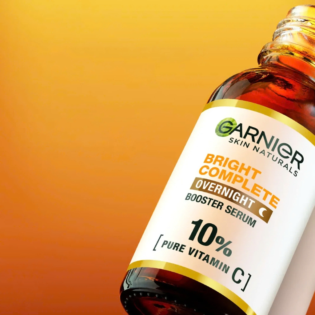 Tinh Chất Dưỡng Sáng Da, Mờ Thâm Ban Đêm Garnier Skin Naturals Bright Complete Overnight Booster Serum 30ml