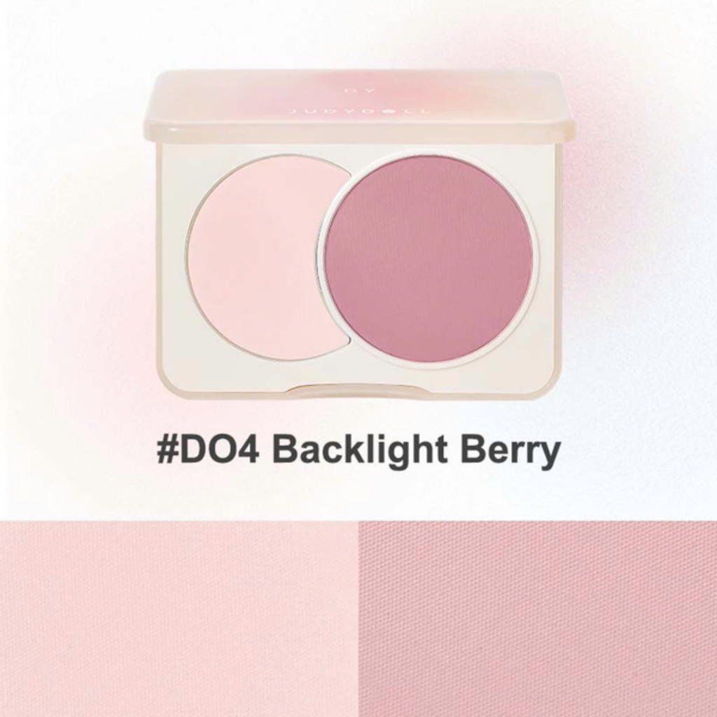 Bảng Má Hồng JudyDoll Dual Color Combination Blush 6g - D04 Blacklight Berry