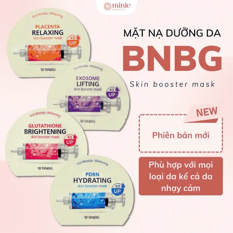 Mặt Nạ Cấp Ẩm, Hỗ Trợ Dưỡng Trắng, Phục Hồi Da Chuyên Sâu BNBG Skin Booster Mask 30ml
