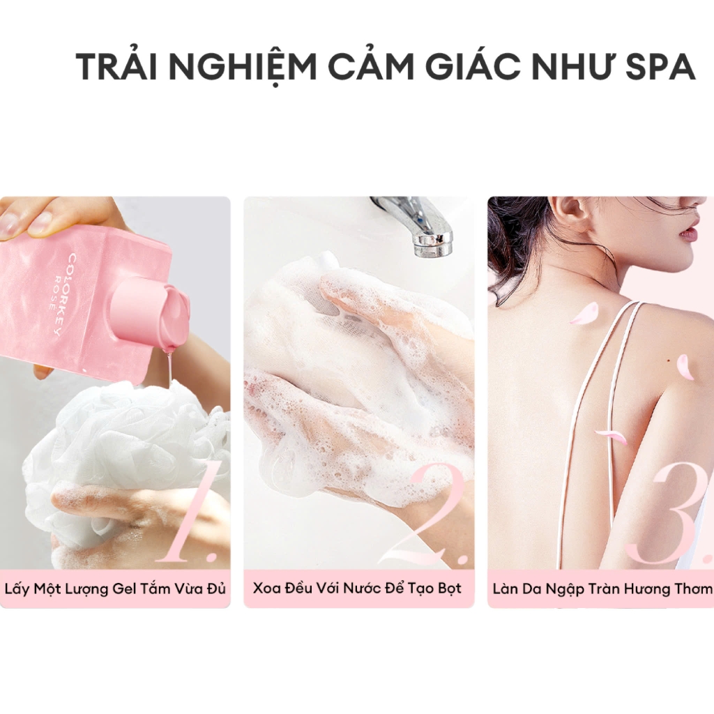 Sữa Tắm Hương Hoa Colorkey Rosé Crush Shower Gel 400ml