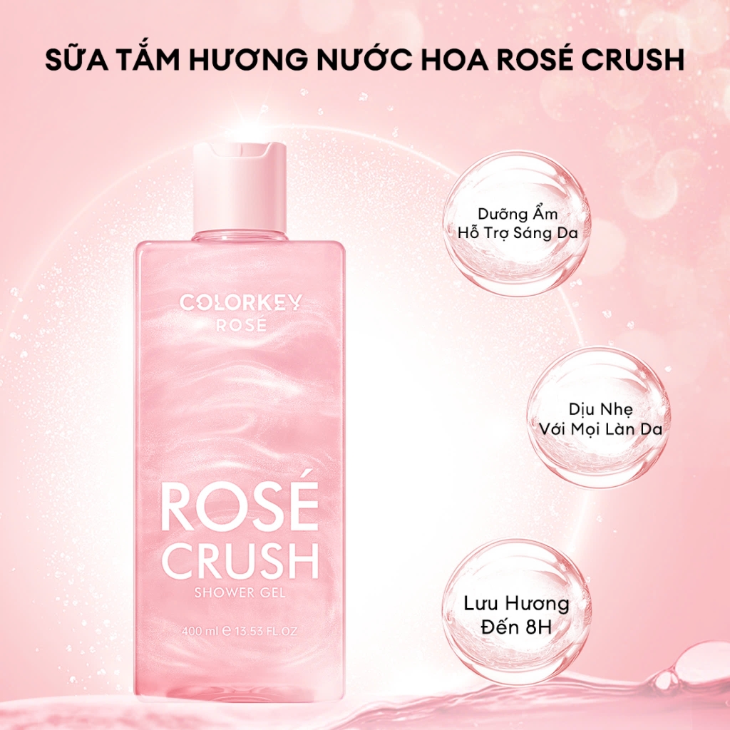 Sữa Tắm Hương Hoa Colorkey Rosé Crush Shower Gel 400ml