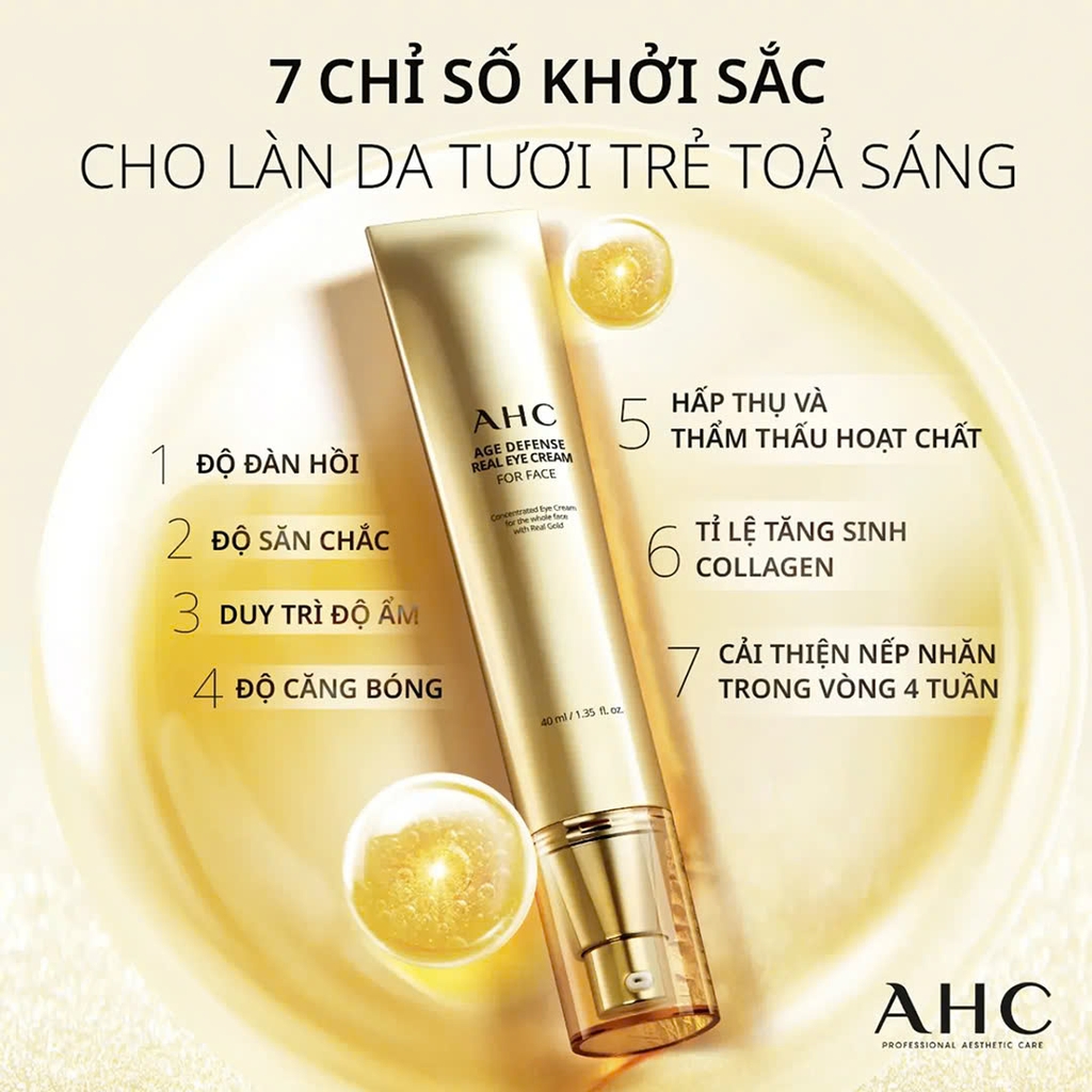 Kem Dưỡng Mắt AHC Age Defense Real Eye Cream For Face 40ml