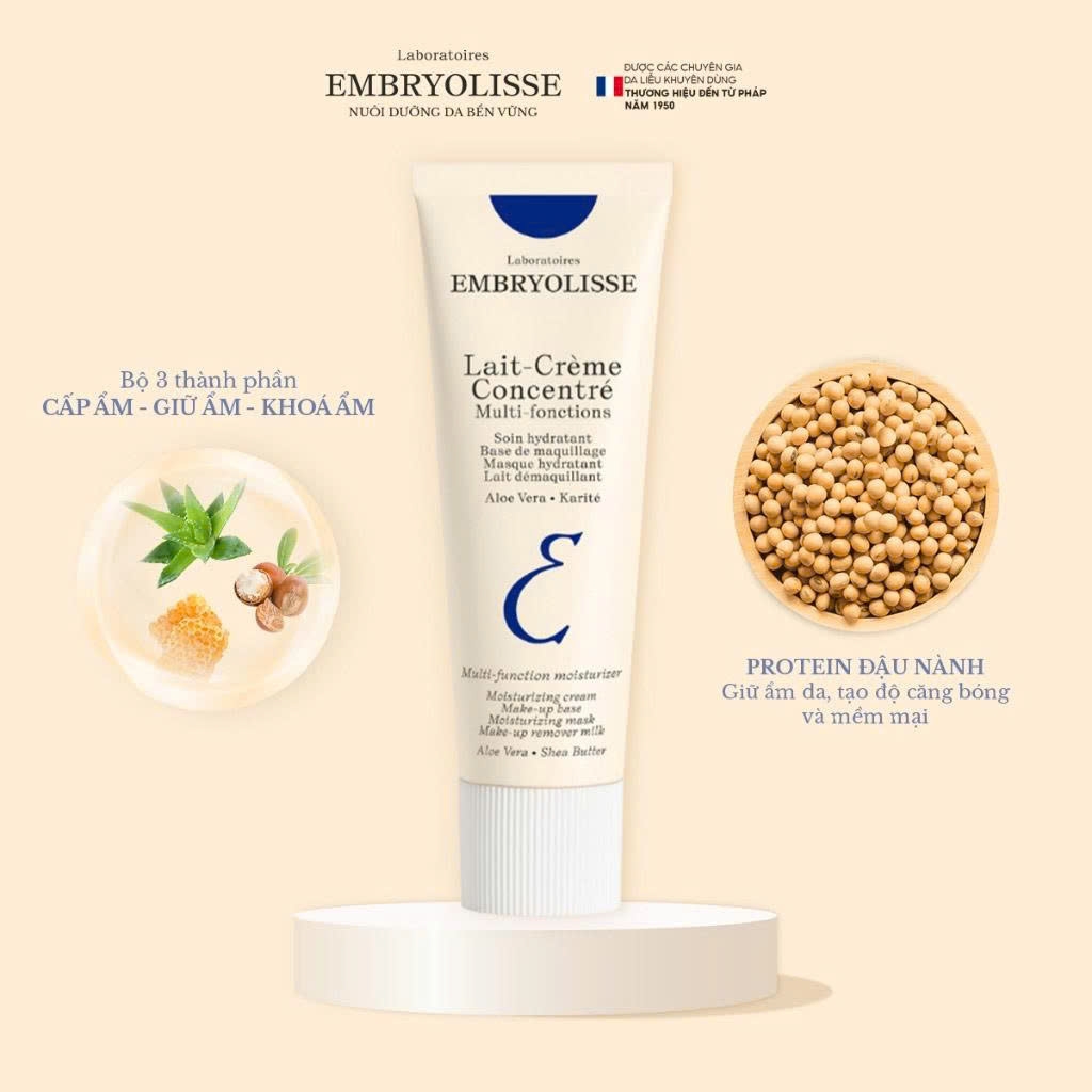 Kem Siêu Dưỡng Ẩm Hỗ Trợ Phục Hồi Da Embryolisse Lait Creme Concentre 30ml