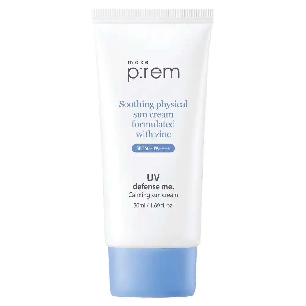 Kem Chống Nắng Vật Lý Cho Da Nhạy Cảm Make P:rem UV Defense Me Calming Sun Cream SPF50+ PA++++ 50ml