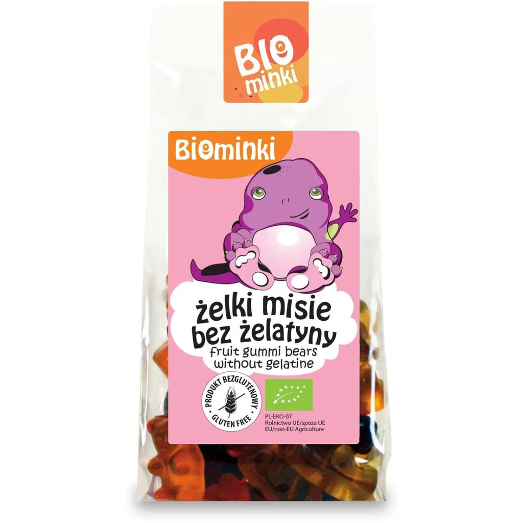 Kẹo dẻo hình gấu hữu cơ Biominki (100g)