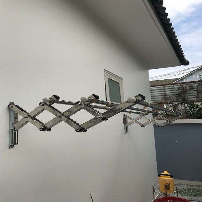giàn phơi xếp ngang bằng Inox 304 được khách thích nhất hiện nay giàn phơi xếp ngang