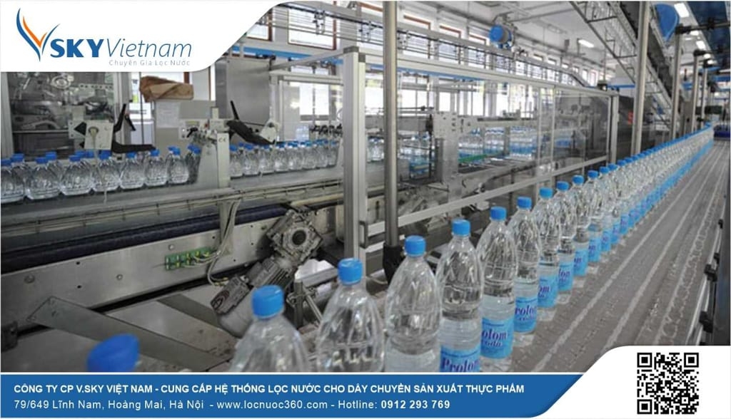 Thiết bị lọc nước đạt chuẩn dành cho sản xuất Nước đóng chai, đóng bình