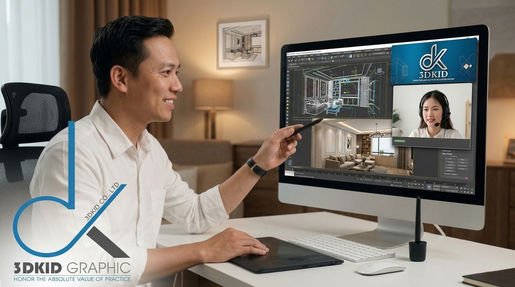 Khóa Học 3DsMax Online 1 Kèm 1