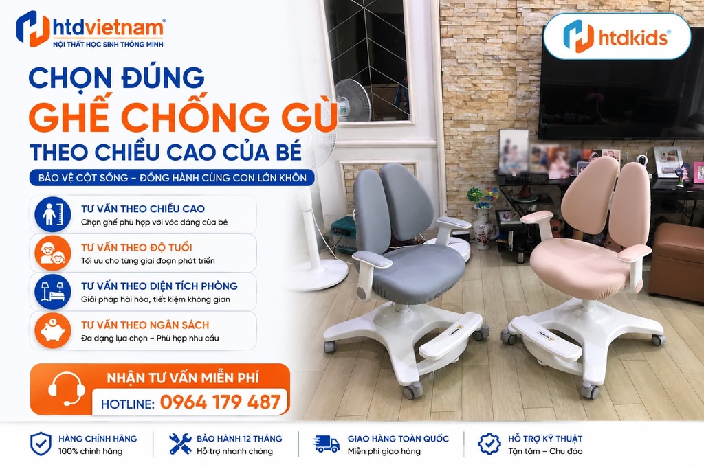 chọn ghế chống gù lưng cho bé
