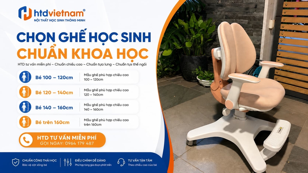 ghế học sinh chống gù lưng a8