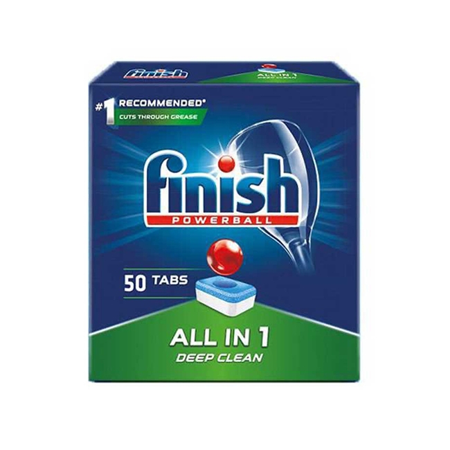 Viên rửa bát Finish All In One hộp 50 viên