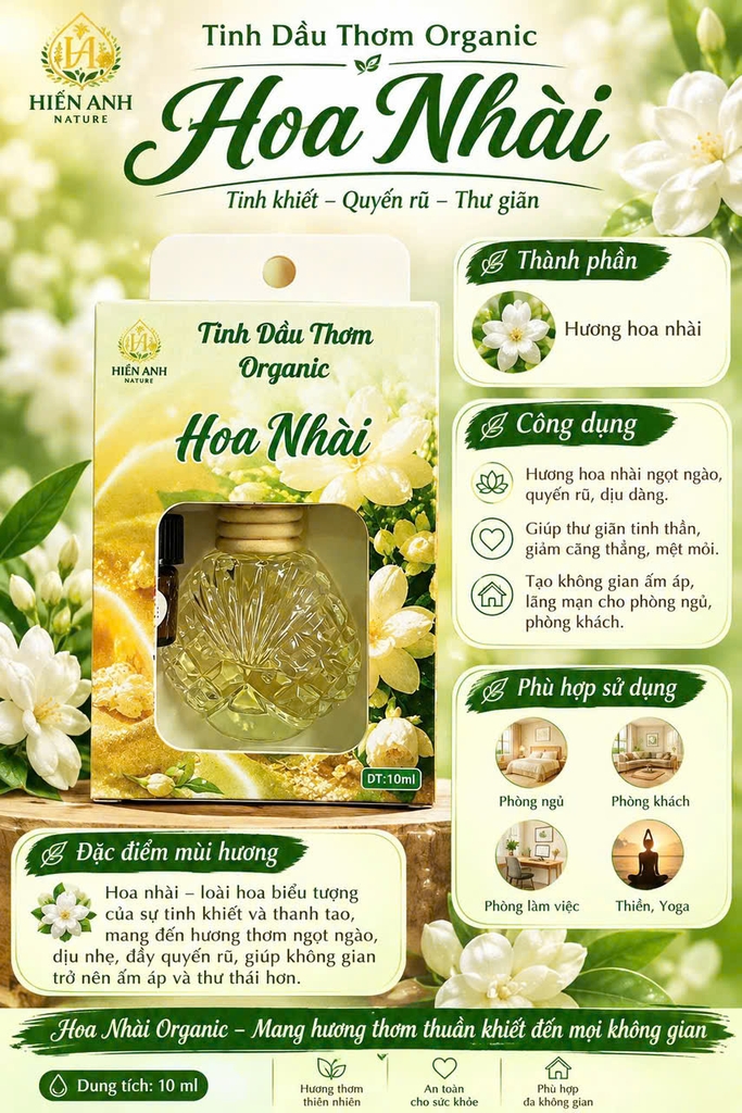 Tinh dầu thơm Organic 10ml