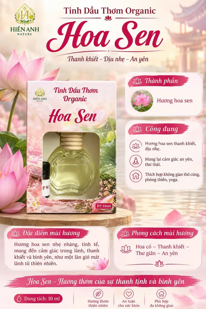 Tinh dầu thơm Organic 10ml