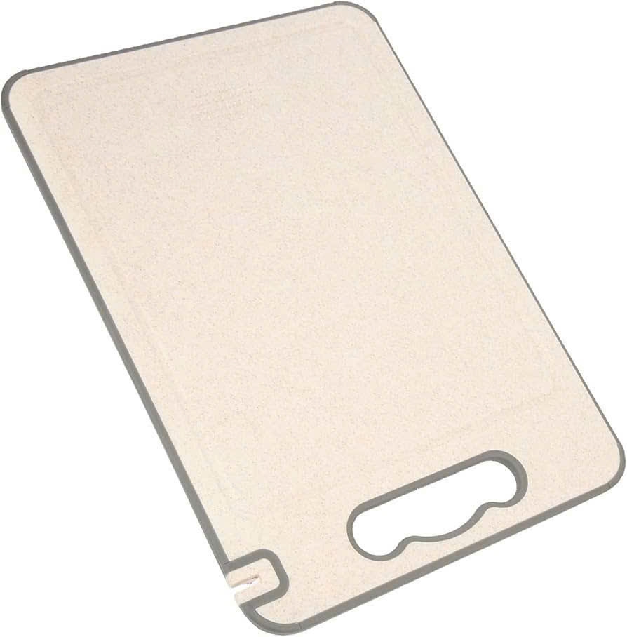 Thớt 2 mặt inox 304 và nhựa lúa mạch PP kháng khuẩn Mirai 25x36cm