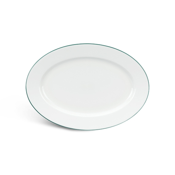 Đĩa xoài Jasmine - chỉ xanh lá 32cm