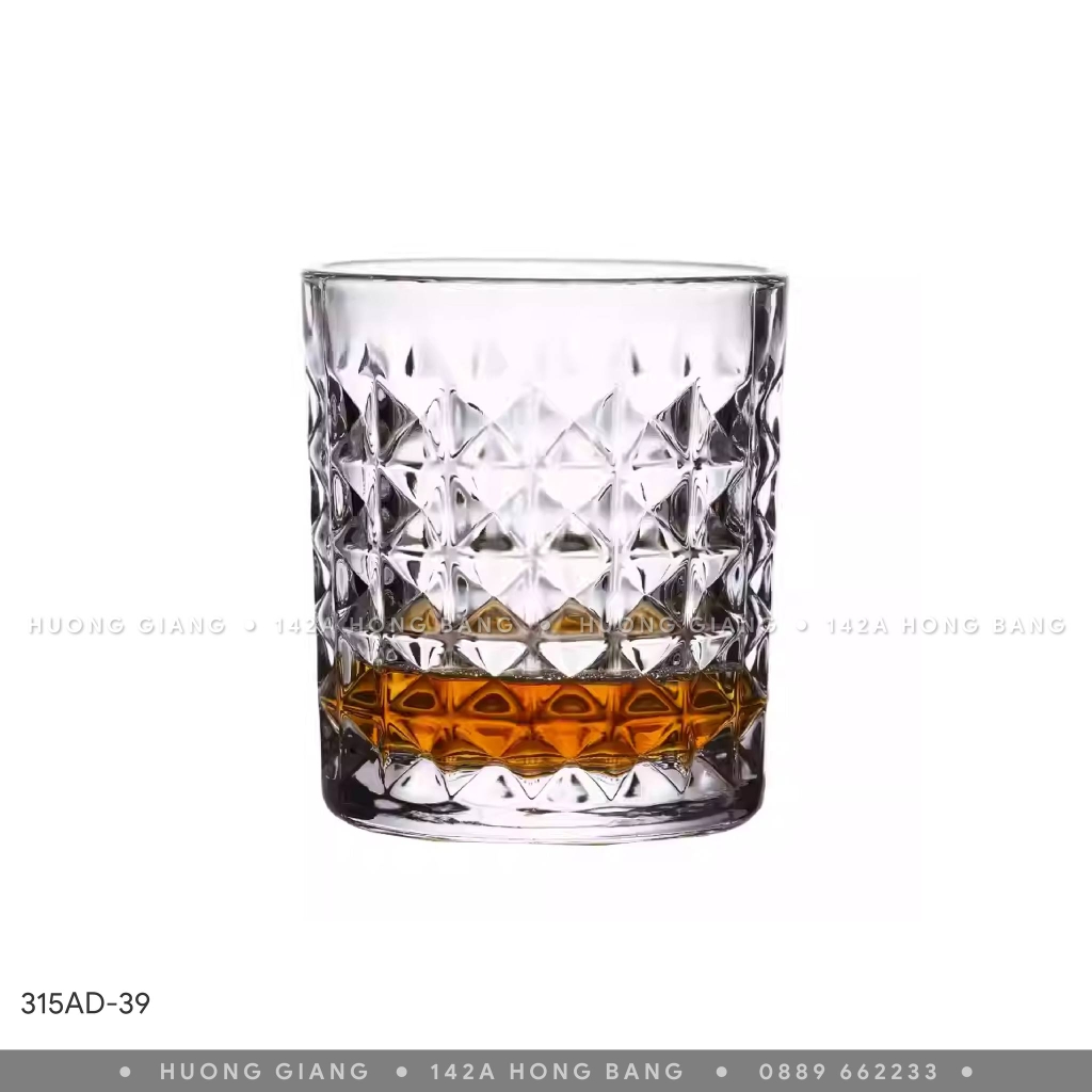 Bộ cốc pha lê kim cương 230ml Crystal Bohemia