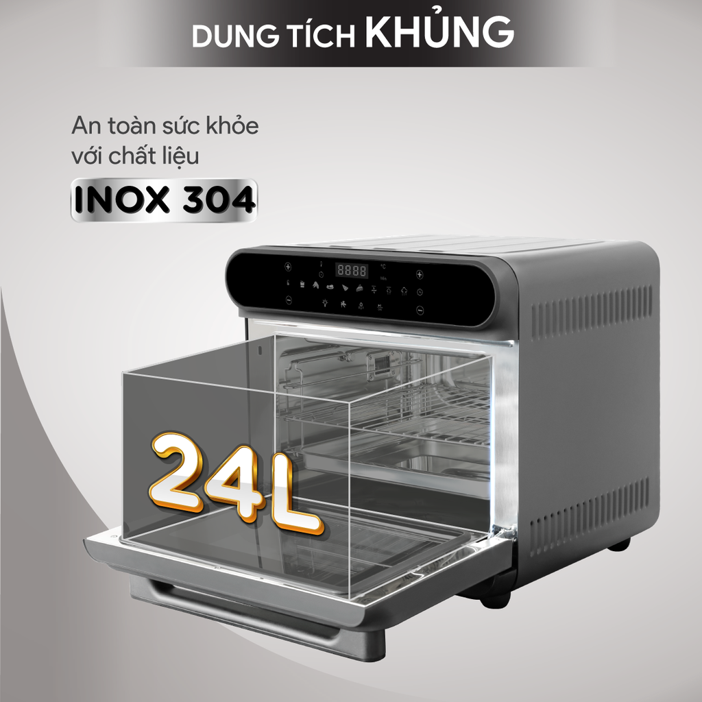 Nồi chiên không dầu hơi nước Bluetones AFB5895 - 24L