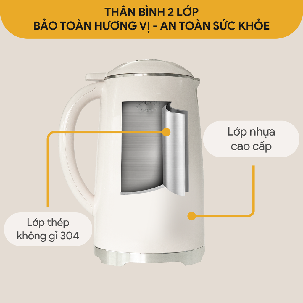 Máy làm sữa hạt đa năng BlueStone SMB-7331 (1.2L)