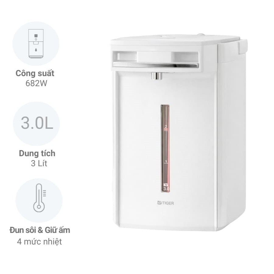 Bình thủy điện thông hơi Tiger 3L PIM J30W