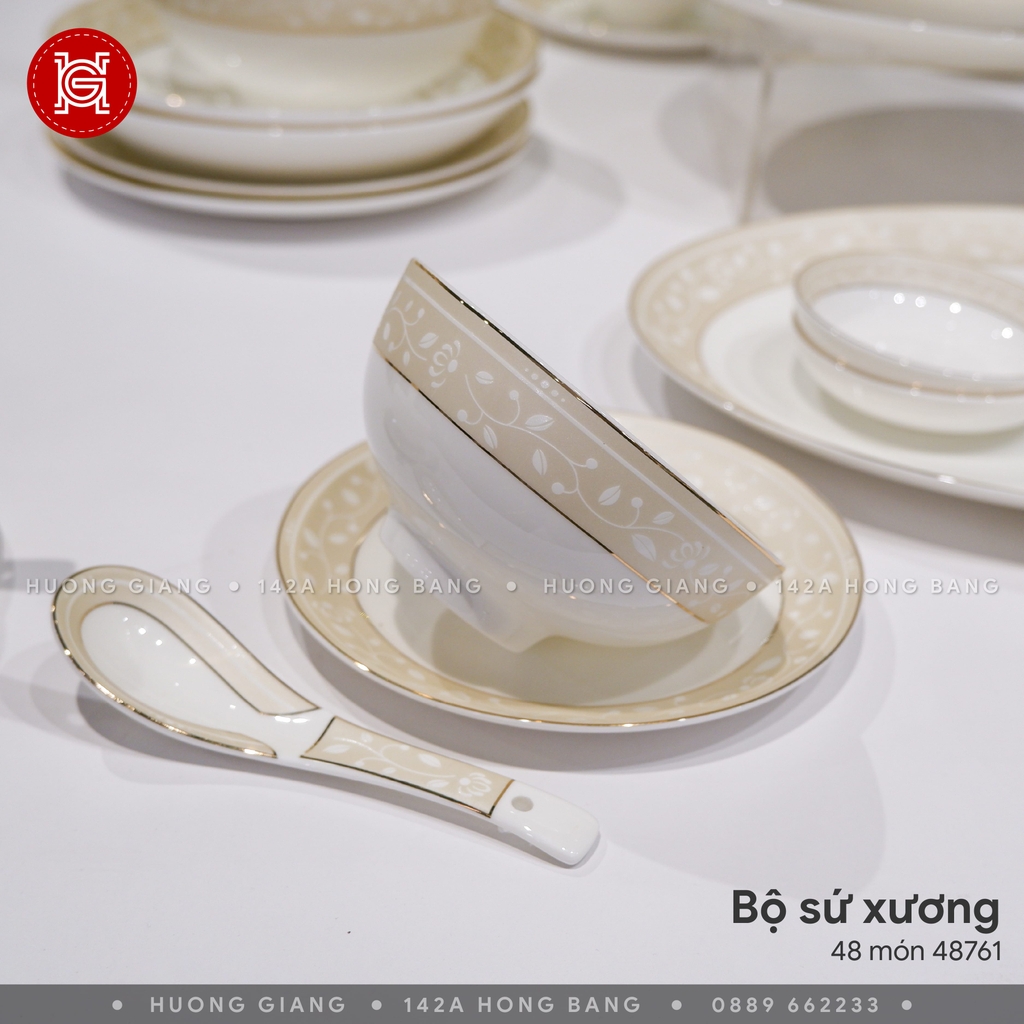 Bộ đồ ăn Sứ Xương 48 món 48761