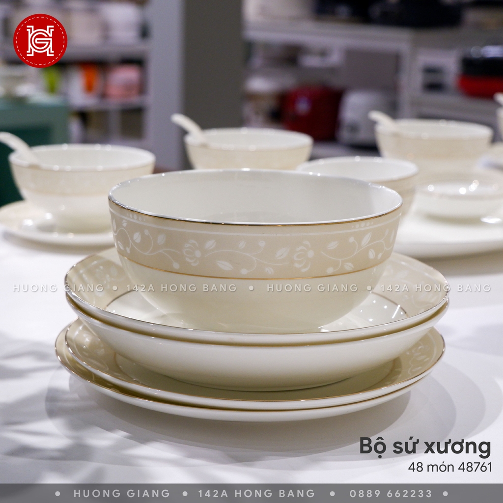 Bộ đồ ăn Sứ Xương 48 món 48761