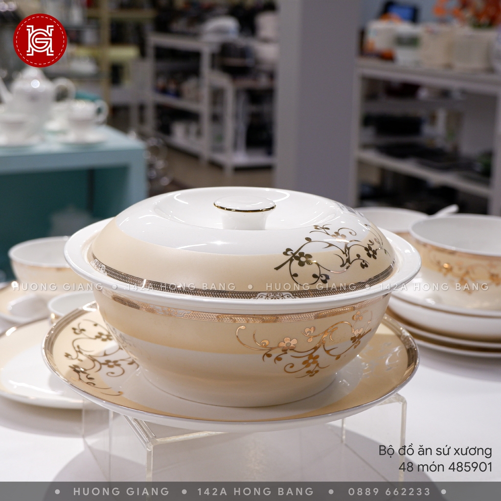 Bộ đồ ăn sứ xương 48 món 485901