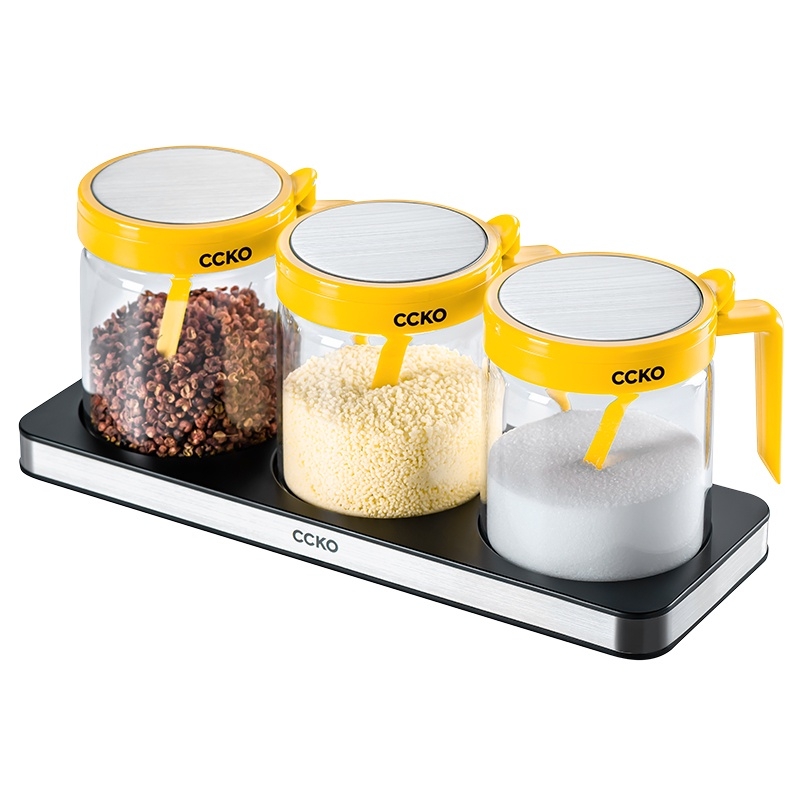 Bộ gia vị CCKO 3 món thủy tinh CK9984