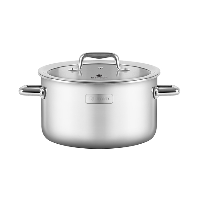 Nồi inox 304 Elmich Red Velvet EL-5267 18cm