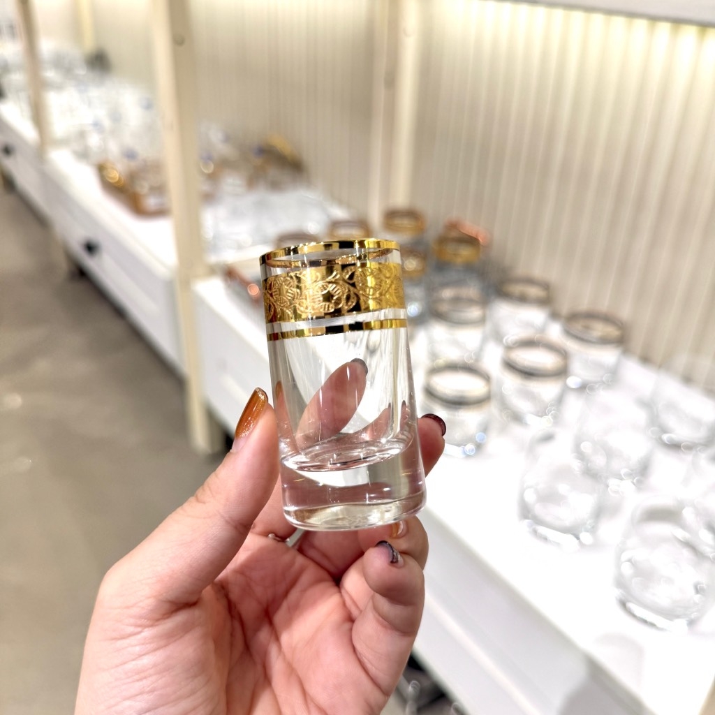 Bộ chén 35ml khảm bạc KV