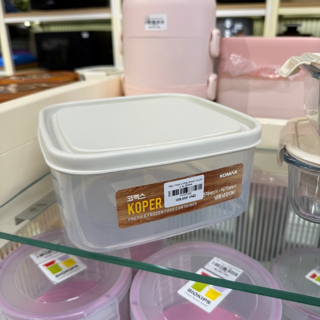 Hộp nhựa vuông Green Koper 2.3L 50684