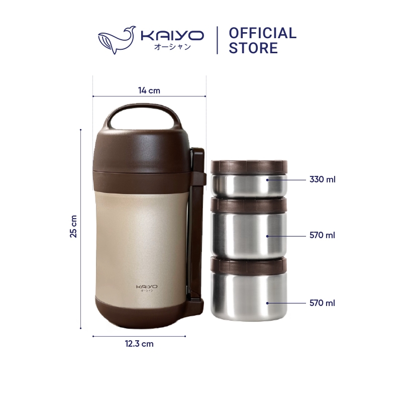 Hộp cơm giữ nhiệt Kaiyo 1600ml