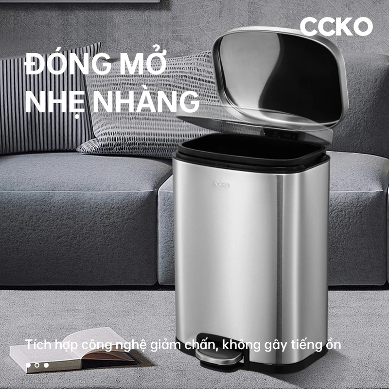 Thùng rác đạp chân inox CCKO CK9938
