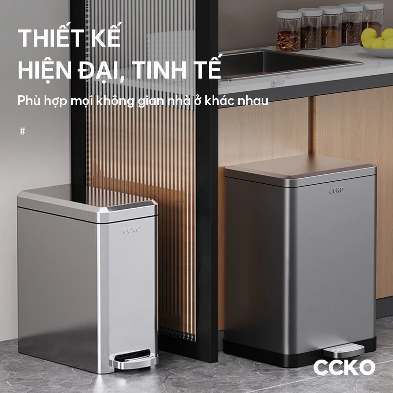 Thùng rác đạp chân inox CCKO 12L CK8860