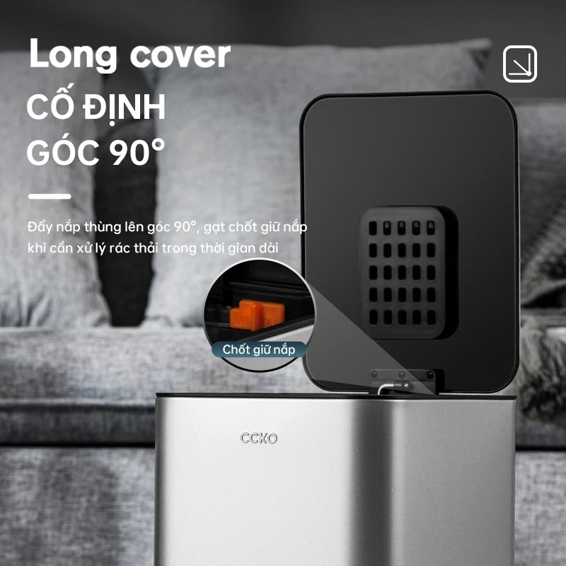 Thùng rác đạp chân inox CCKO 12L CK9944