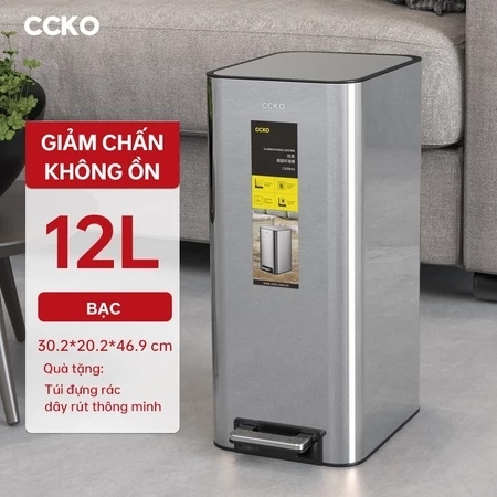 Thùng rác đạp chân inox CCKO 12L CK9944