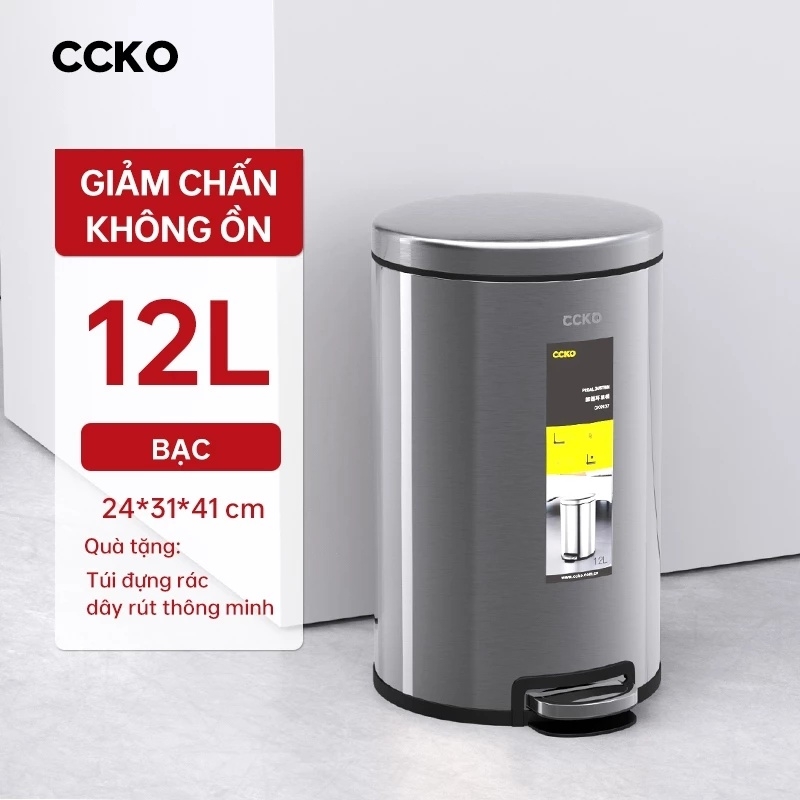 Thùng rác đạp chân inox CCKO CK9937