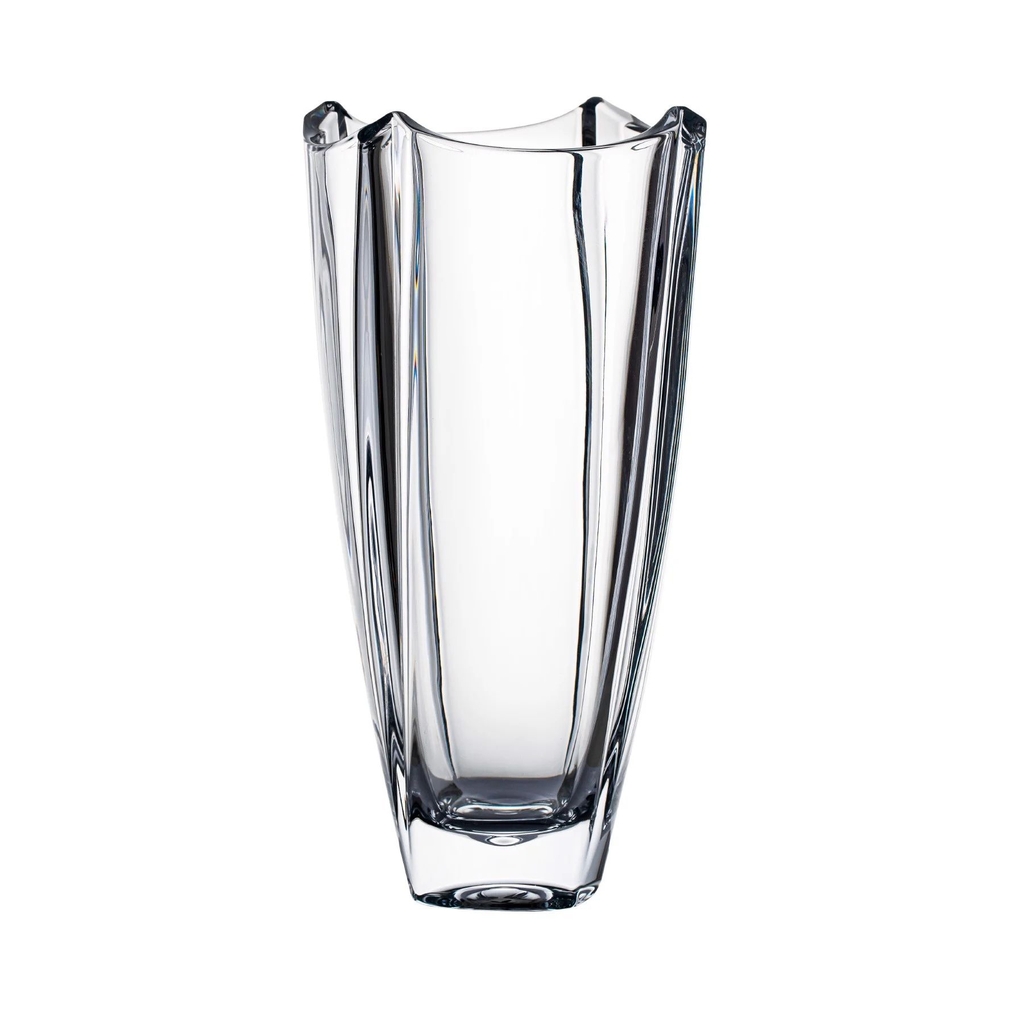 Lọ hoa bom vuông trơn 30cm Crystal Bohemia