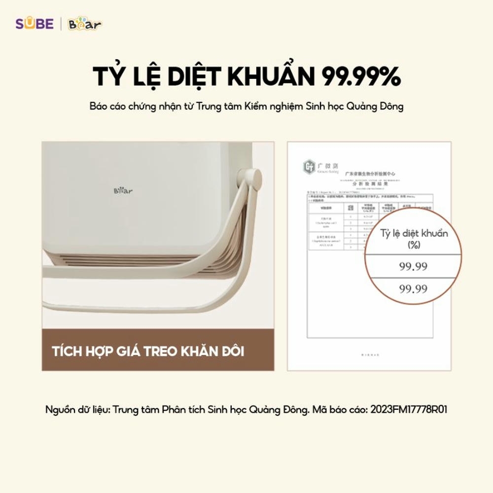 Máy sưởi Bear SH-4H20X Kem