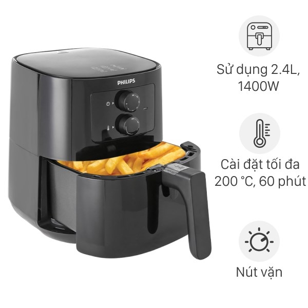 Nồi chiên không dầu Philips HD9200 4.1L