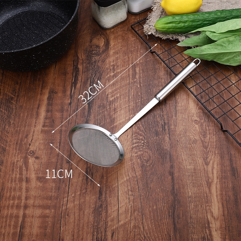 Muỗng lọc dầu thép không gỉ 12*32cm 2246.1