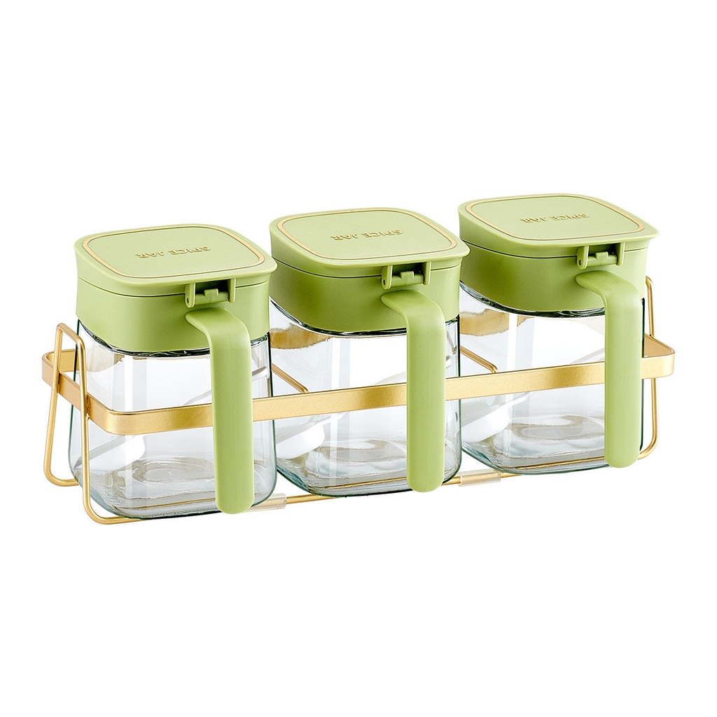 Bộ gia vị thủy tinh 3c